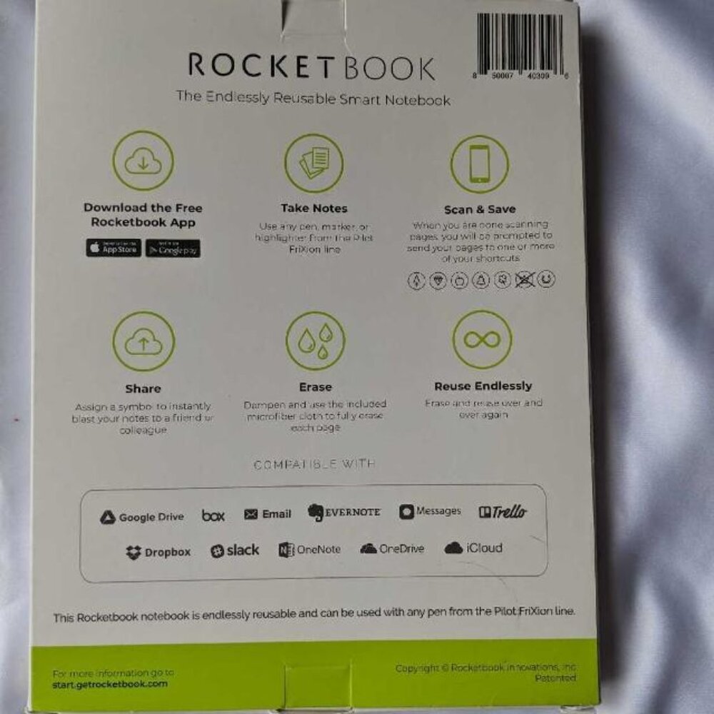 NEW SMART NOTEBOOK ROCKET BOOK FLIP REUSABLE - Picture 2 of 3